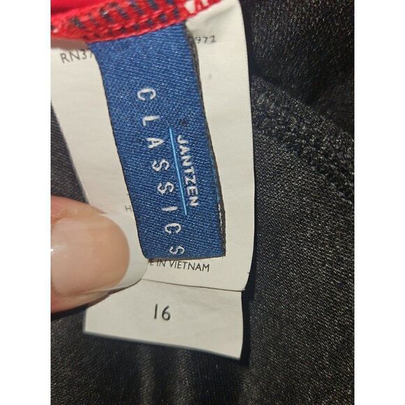 Jantzen Slimming One-Piece Swimsuit Women's Size 16 - Picture 4 of 4